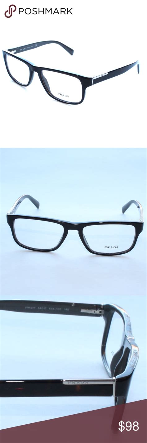 prada vpr 07p ka5-1o1|Prada VPR16M Rectangle Glasses .